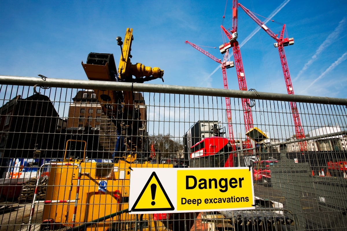 Temporary fencing is a critical safety measure on high-risk construction sites, to protect workers and the public.