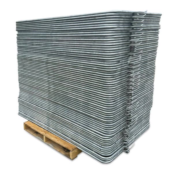 200 metre galvanised crowd control barrier package.